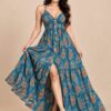 IMG-20260928-WA0012 Women’s Teal Blue Printed Tiered Maxi Dress