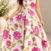 IMG-20260928-WA0015 Women’s Ivory Pink Floral Layered Maxi Dress