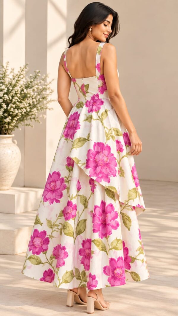 IMG-20260928-WA0017 Women’s Ivory Pink Floral Layered Maxi Dress