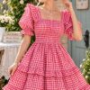 IMG-20260928-WA0026 Women’s Pink Gingham Tiered Maxi Dress