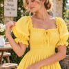 IMG-20260928-WA0040 Women’s Yellow Embroidered Tiered Maxi Dress