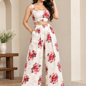 IMG-20260928-WA0088 Women’s White Floral Printed Co-Ord Set