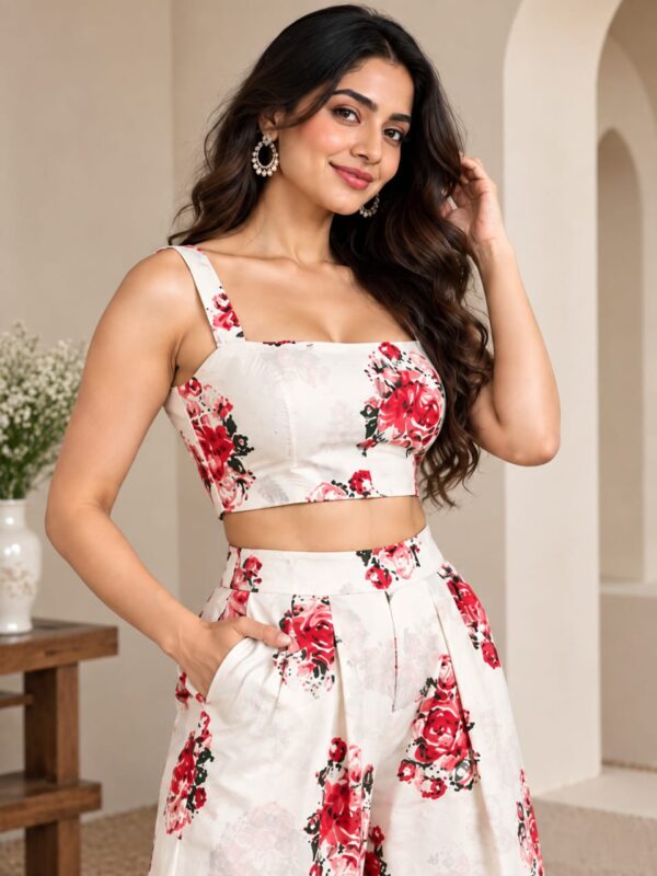 IMG-20260928-WA0091 Women’s White Floral Printed Co-Ord Set