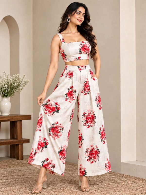IMG-20260928-WA0093 Women’s White Floral Printed Co-Ord Set