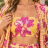IMG-20260928-WA0102 Women’s Yellow Pink Floral Three-Piece Co-Ord Set